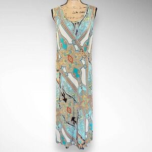 LAST TANGO Coloful Tank Maxi Dress Size XL |  Brand New With Tags